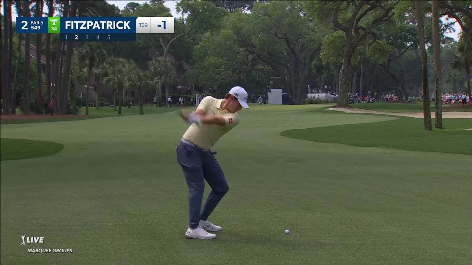 Matt Fitzpatrick navigates No. 2 for birdie at RBC Heritage