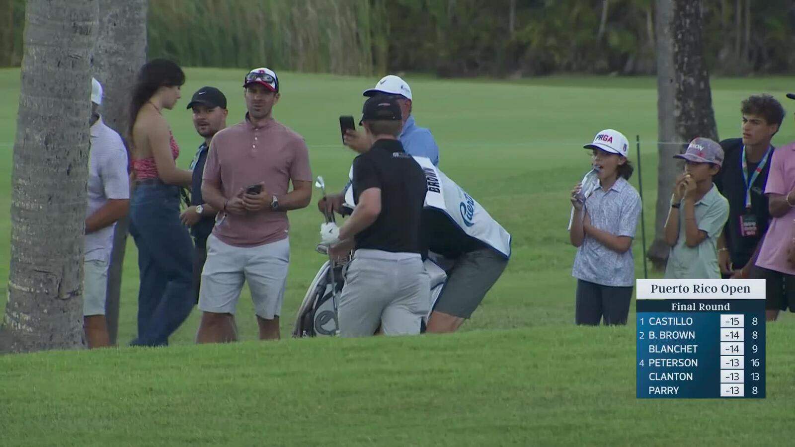 Blades Brown makes birdie on No. 9 at Puerto Rico
