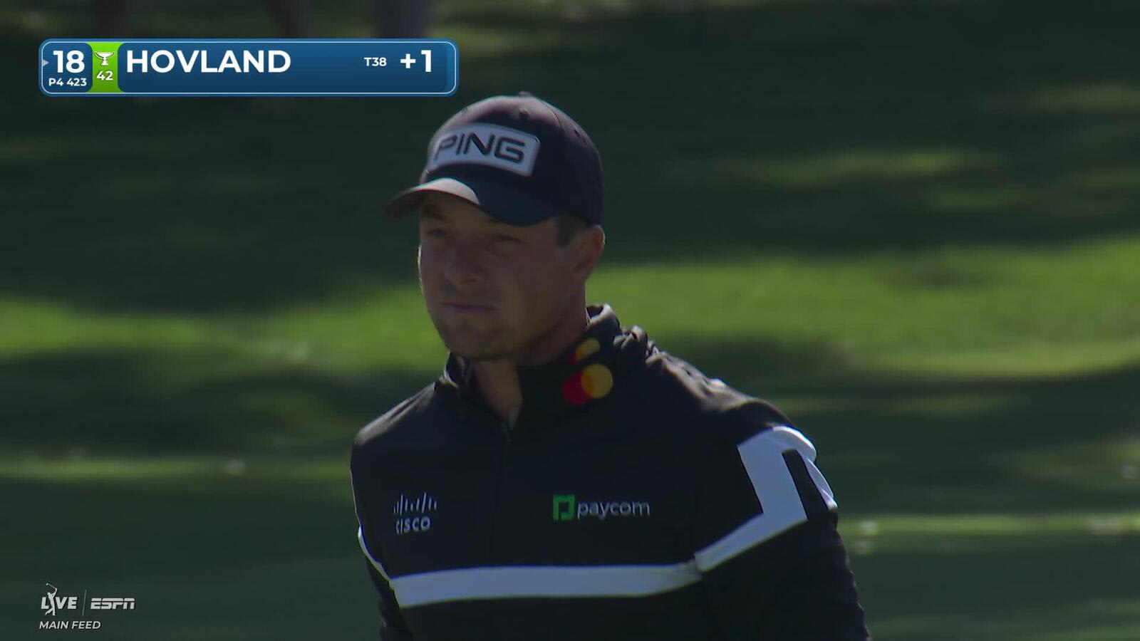 Viktor Hovland hits 144-yard approach to 5 feet, makes birdie on No. 18 at Valspar