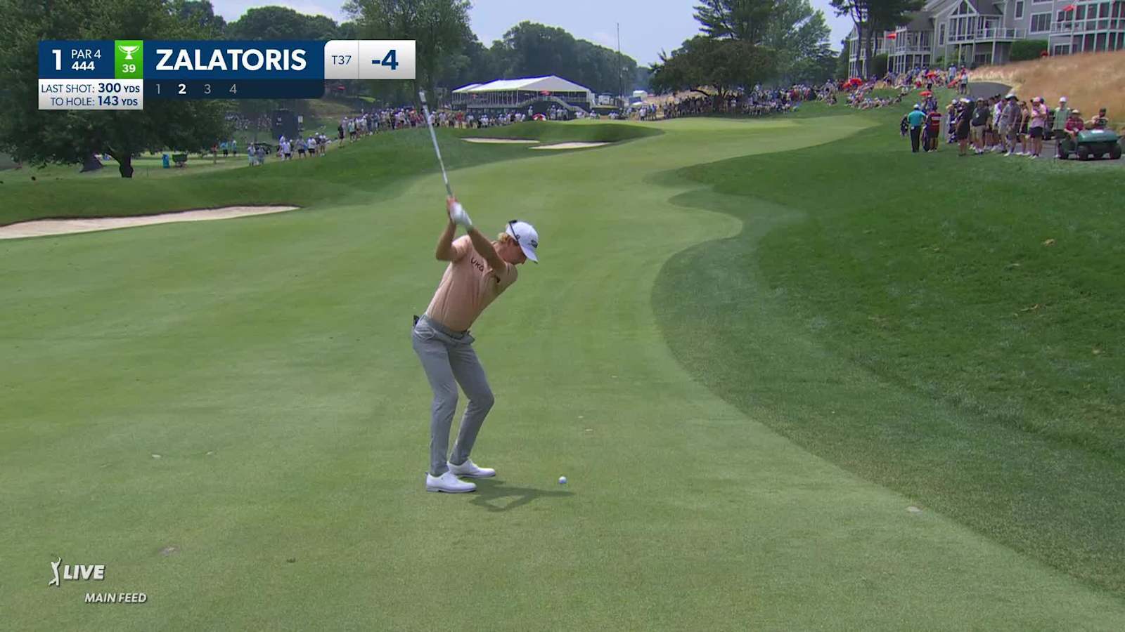 Will Zalatoris opens moving day with birdie at Travelers