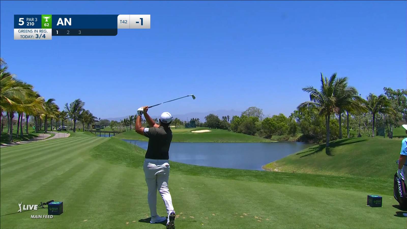 Byeong Hun An cozies tee shot to set up birdie at Mexico Open