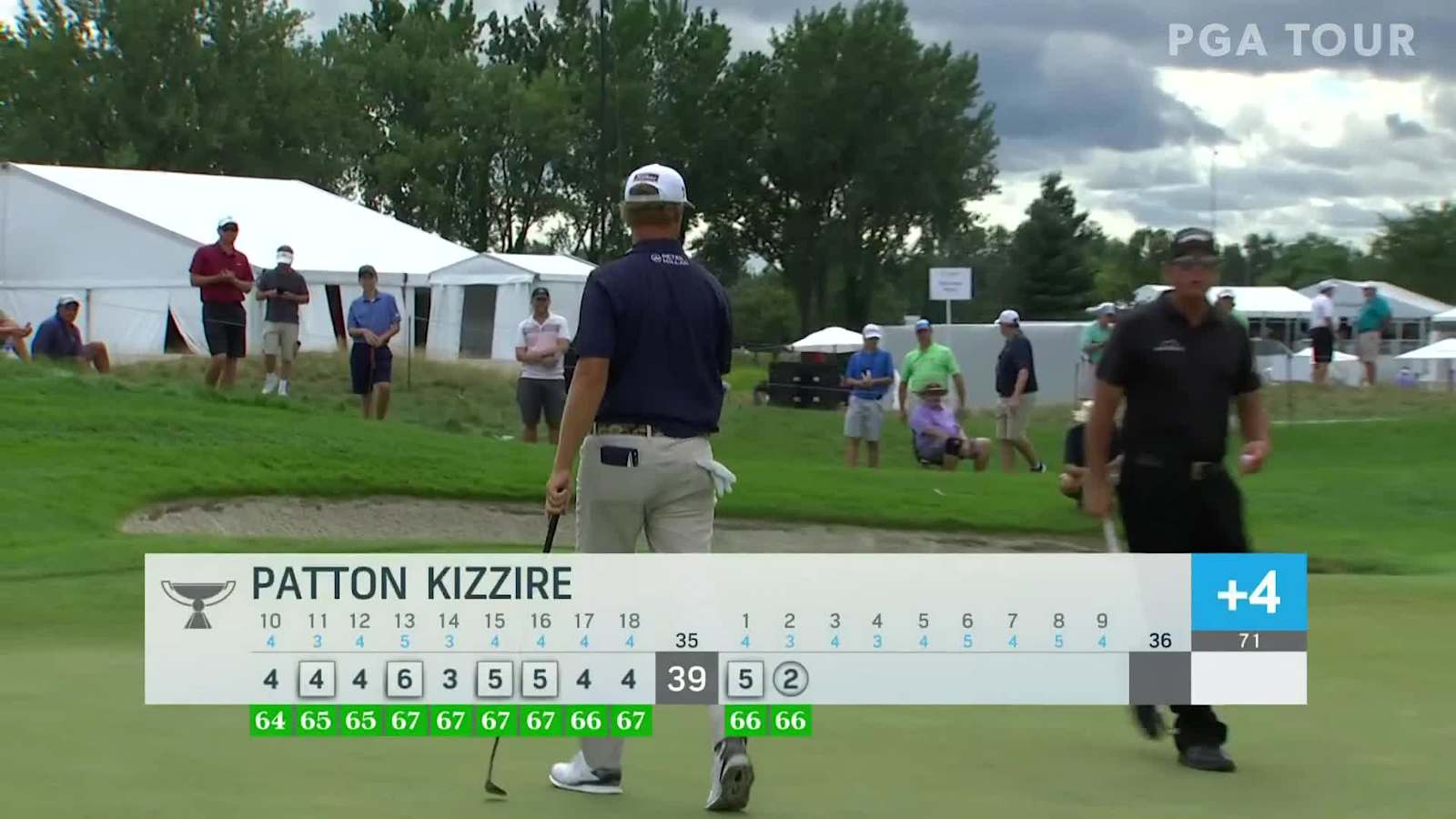 Patton Kizzire's 6-iron to 5 feet sets up birdie at THE NORTHERN TRUST