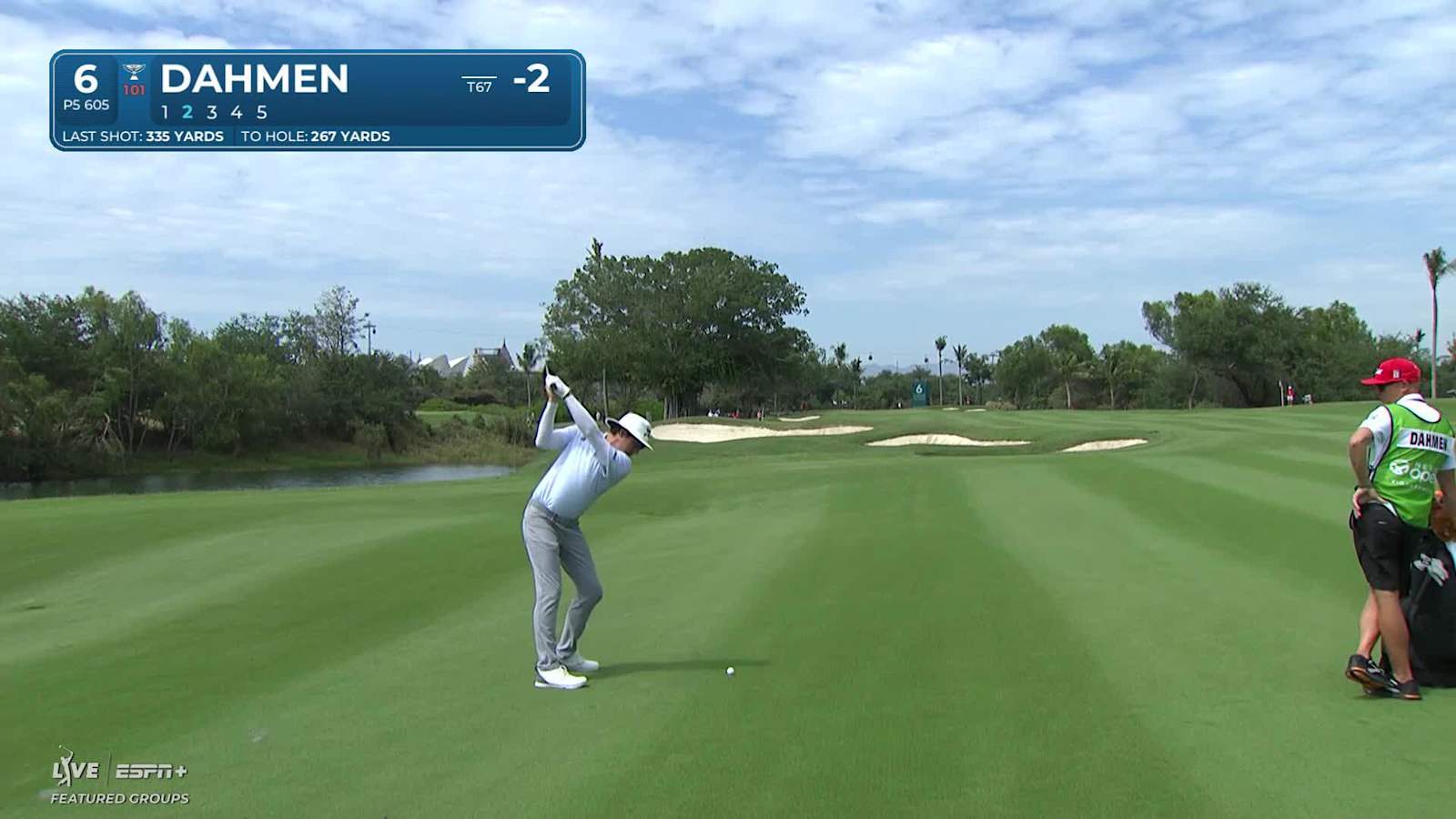 Joel Dahmen navigates No. 6 for birdie at Mexico Open