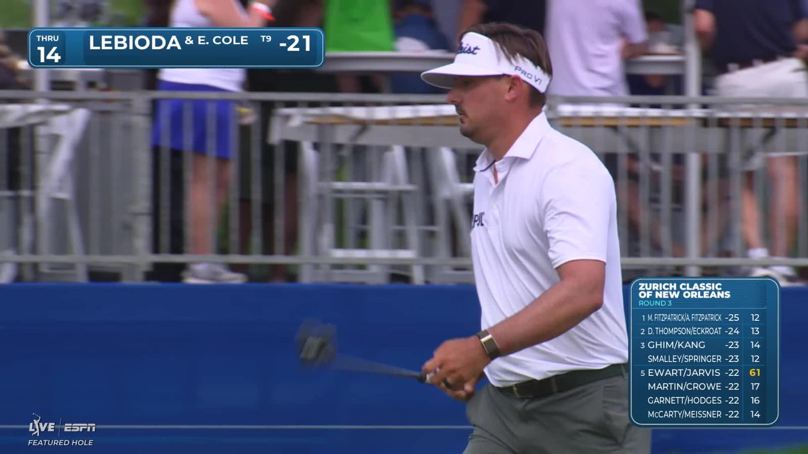 Cole/Lebioda makes birdie on No. 14 at Zurich Classic