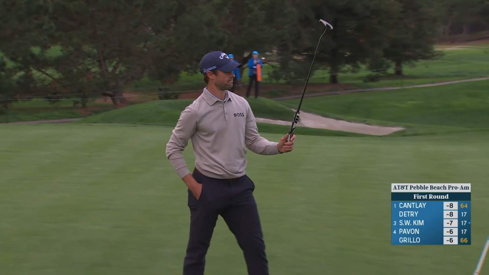 Thomas Detry gets up-and-down to take a share of the lead at AT&T Pebble Beach
