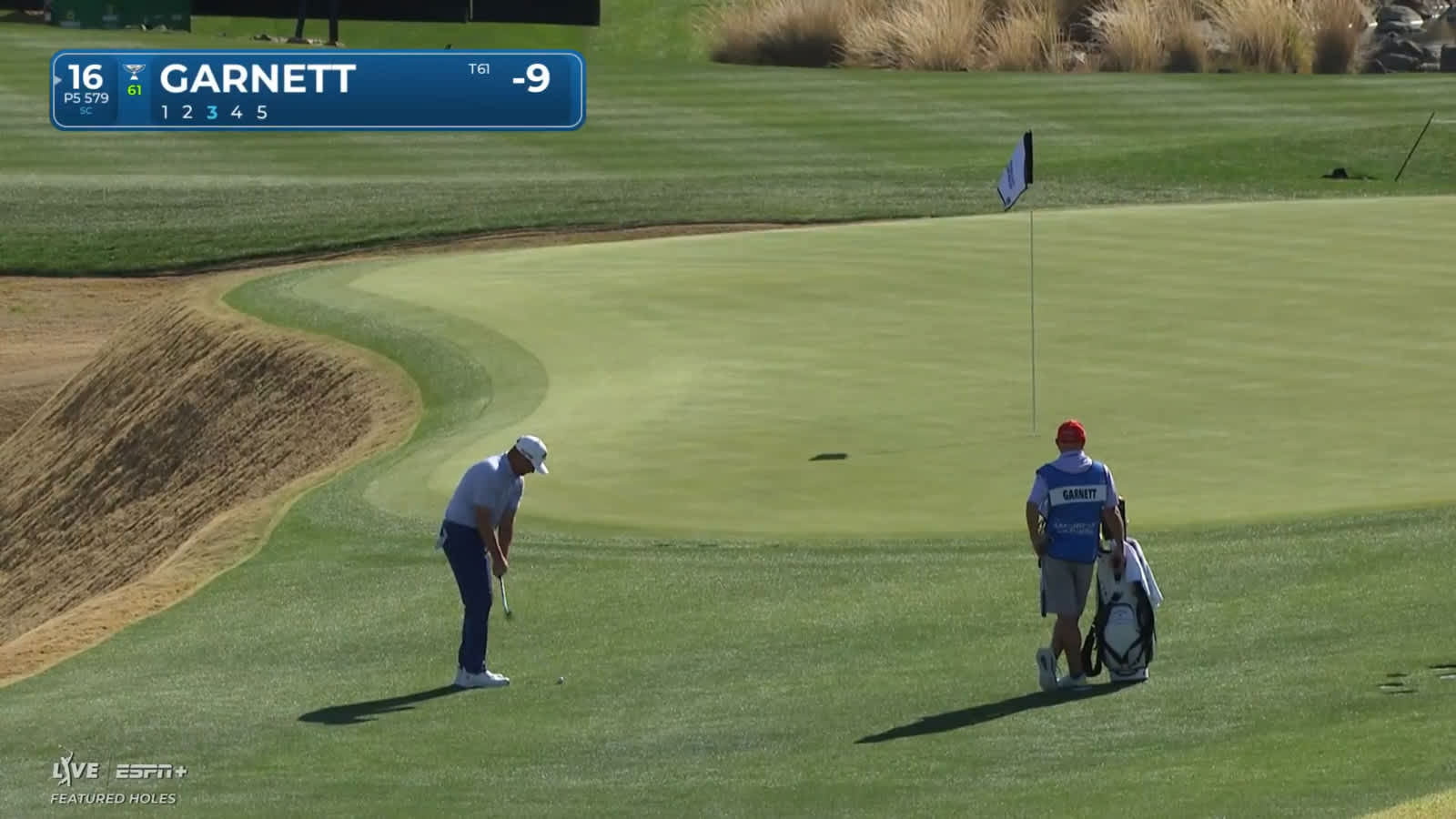 Brice Garnett nearly chips in for eagle, puts away birdie putt at The American Express