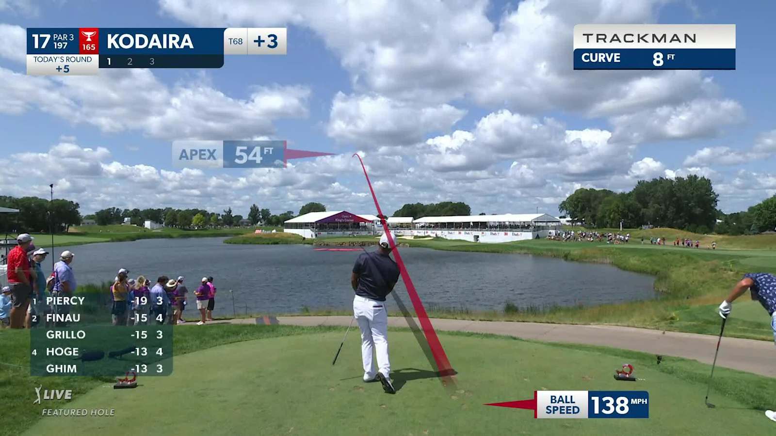 Satoshi Kodaira rolls tee shot back and birdies at 3M Open