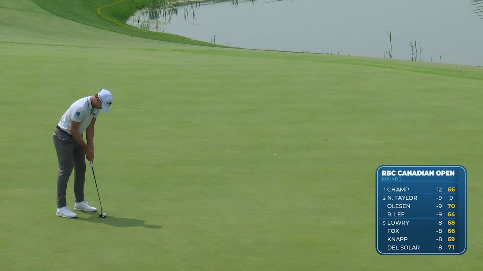 Thomas Detry makes birdie on No. 18 at RBC Canadian