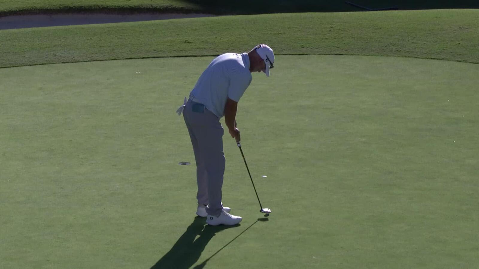 Cameron Percy makes birdie on No. 18 at Dominion Energy Charity Classic