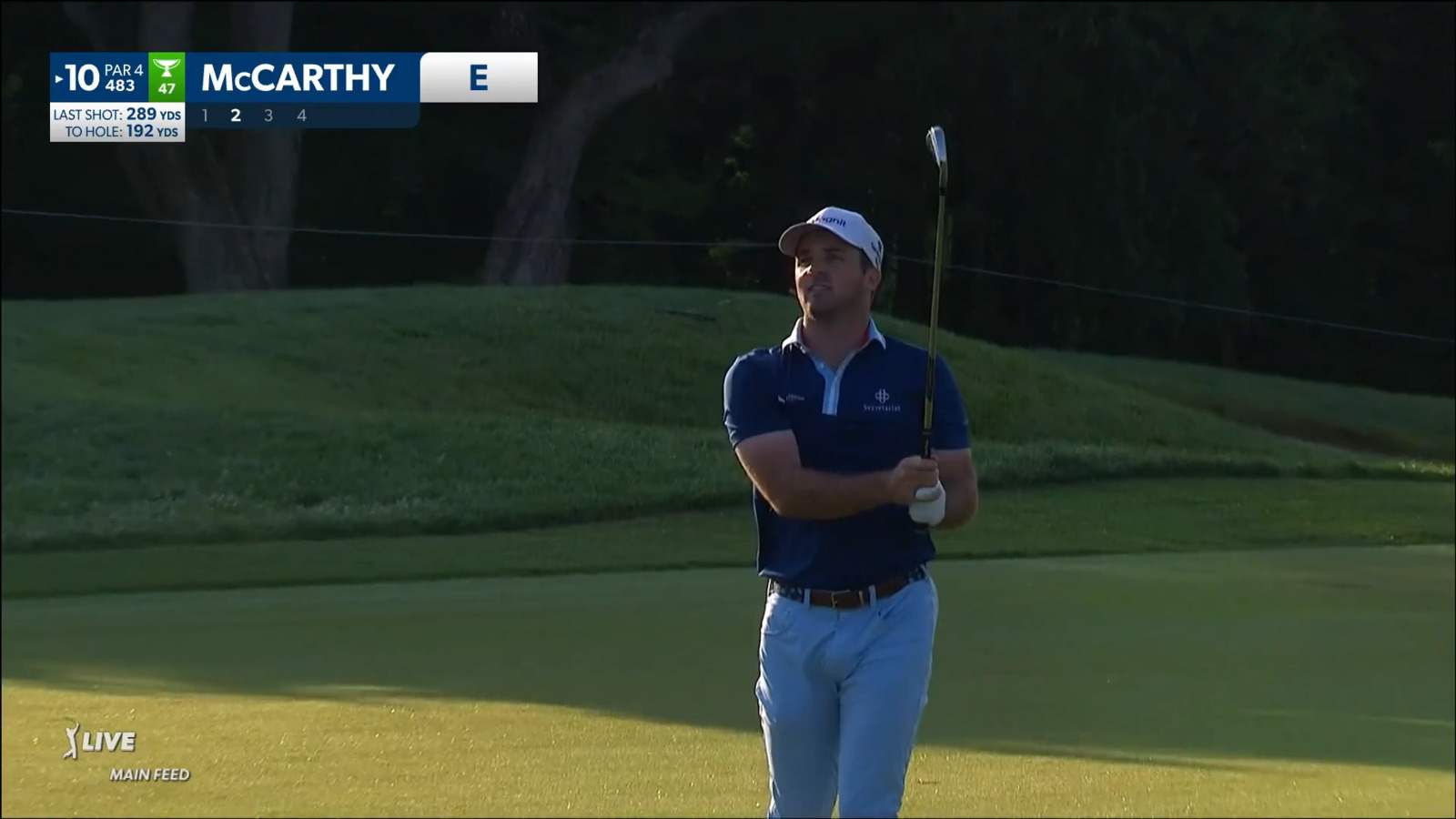 Denny McCarthy sticks approach in tight at the Memorial