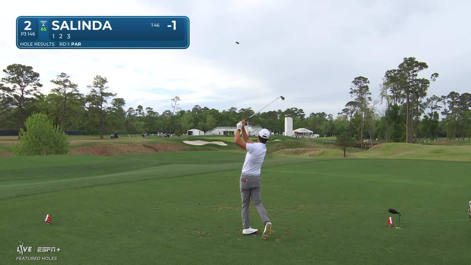 Isaiah Salinda throws a dart to set up birdie at Houston Open