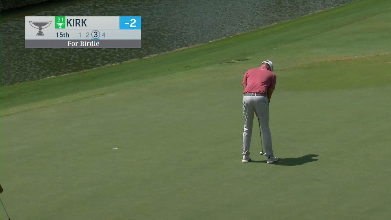Chris Kirk makes birdie on No. 15 at FedEx St. Jude