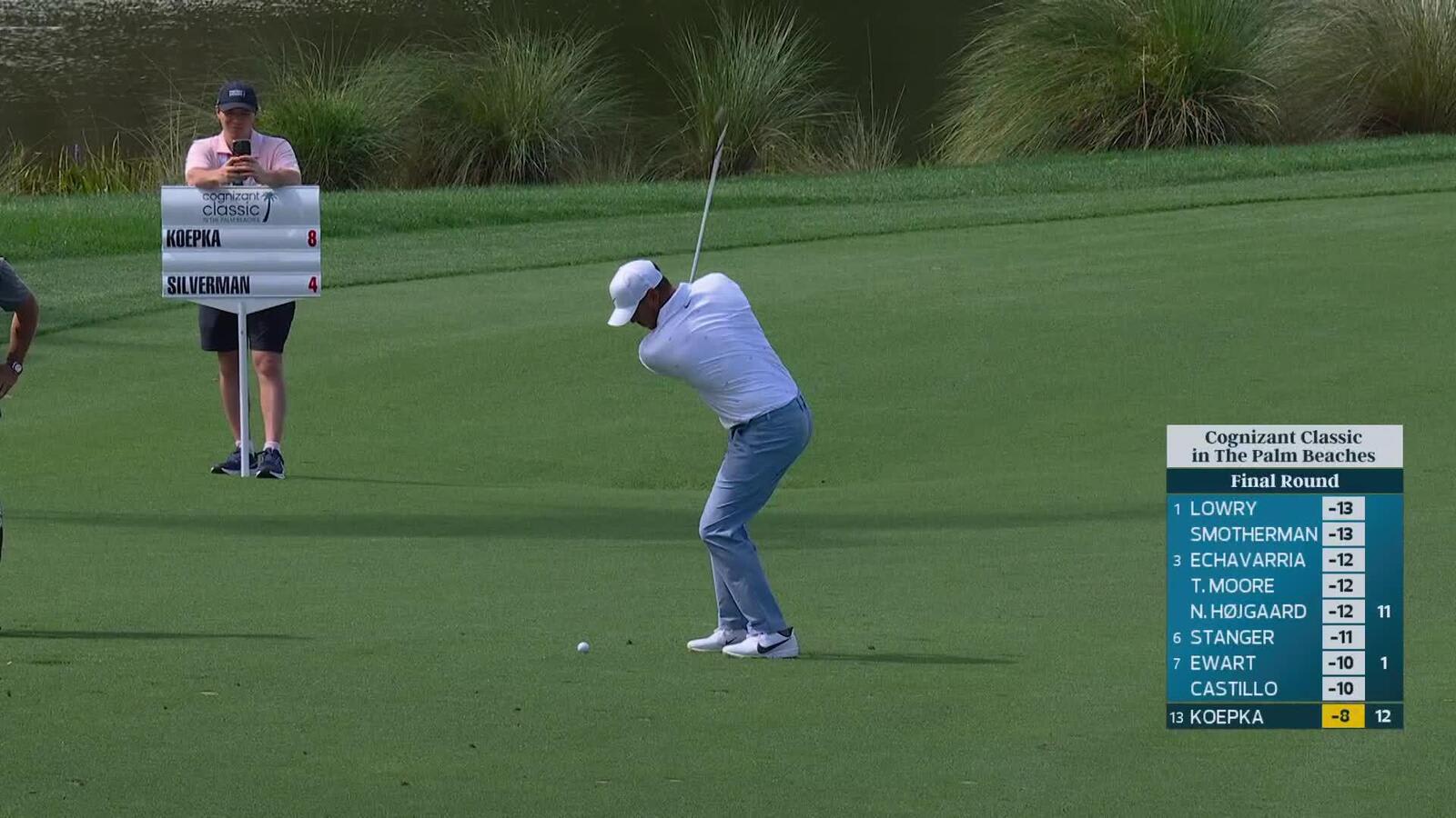 Brooks Koepka hits 106-yard approach to 4 feet, sets up birdie on No. 13 at Cognizant Classic