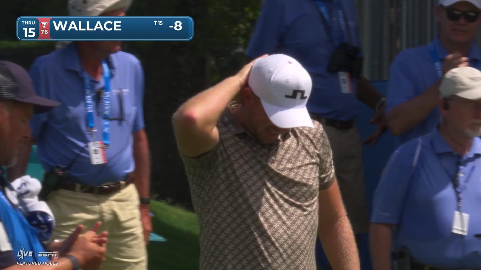 Matt Wallace holes 25-foot shot for eagle on No. 15 at Wyndham