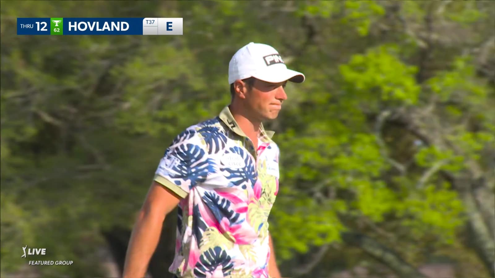 Viktor Hovland reaches green in two from 239-yards at Arnold Palmer