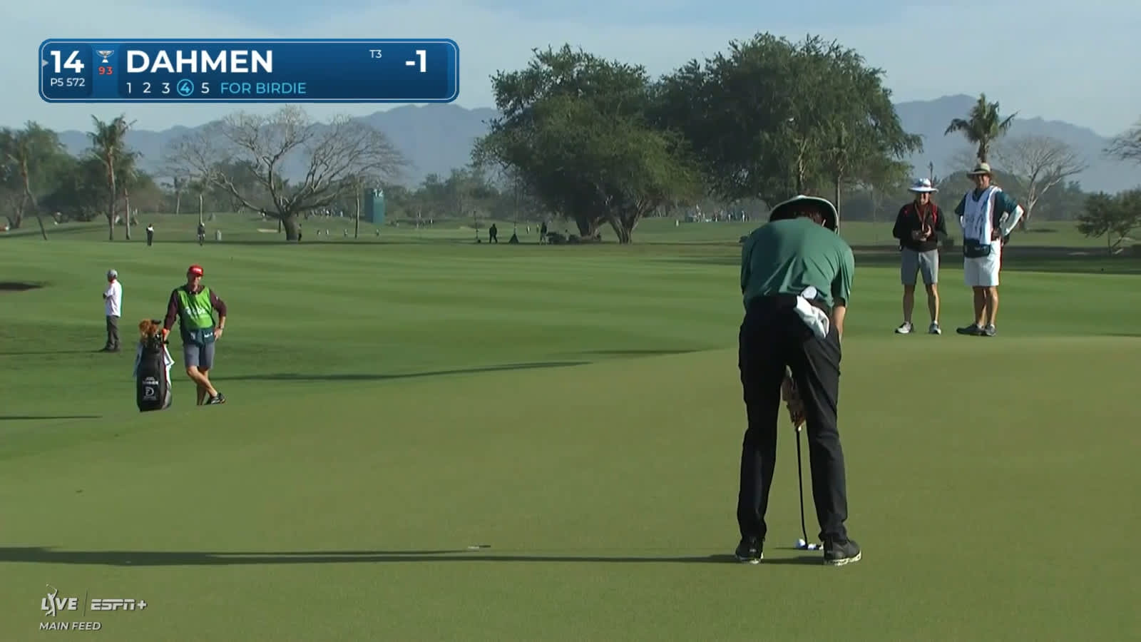 Joel Dahmen gets up-and-down for birdie at Mexico Open