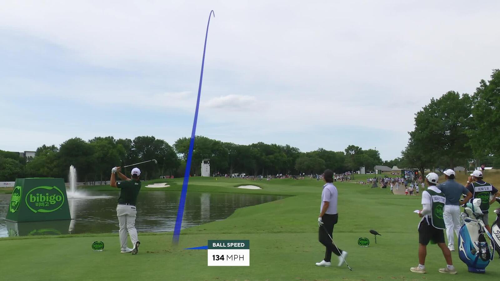 Sungjae Im hits tee shot to 18 feet, sets up birdie on No. 15 at THE CJ CUP