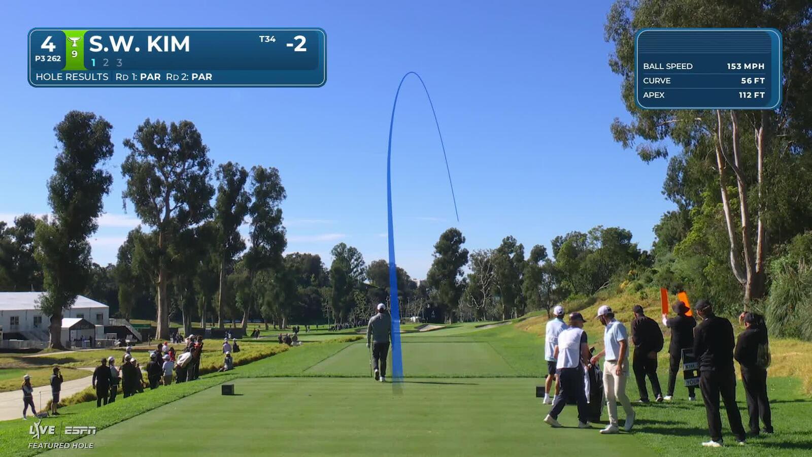Si Woo Kim drives 261 yards to 9 feet, sets up birdie on No. 4 at The Genesis