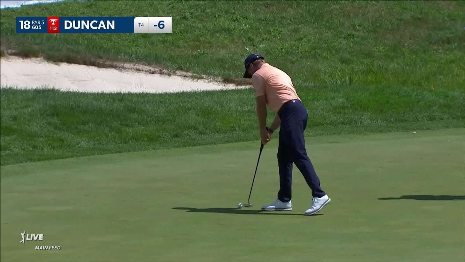 Tyler Duncan makes birdie on No. 18 at 3M Open