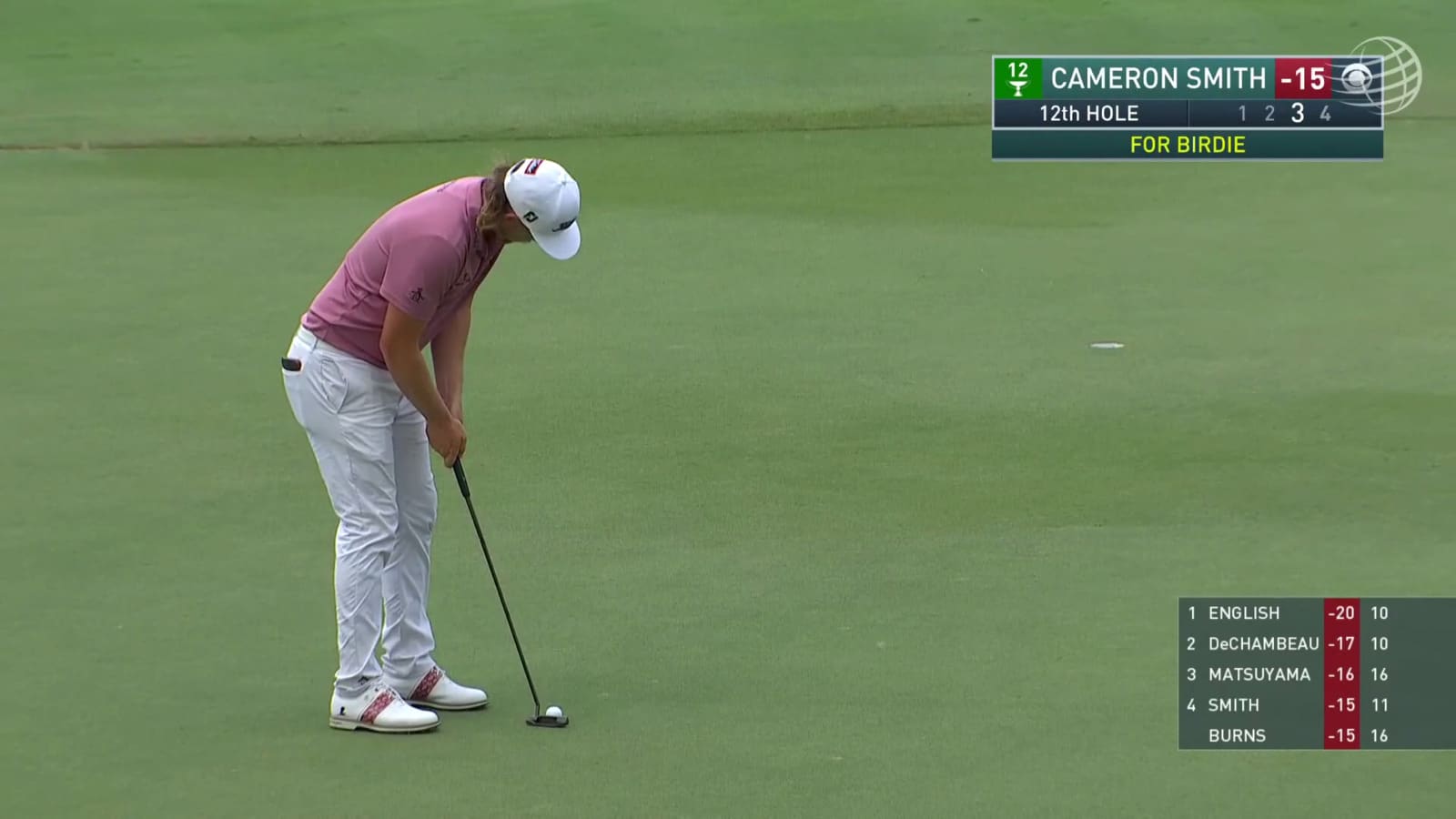 Cameron Smith drains a 19-foot birdie at WGC-FedEx St. Jude