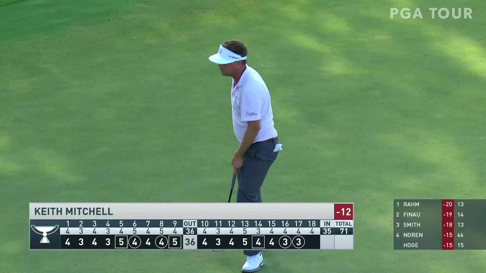 Keith Mitchell's impressive approach from rough yields birdie at THE NORTHERN TRUST