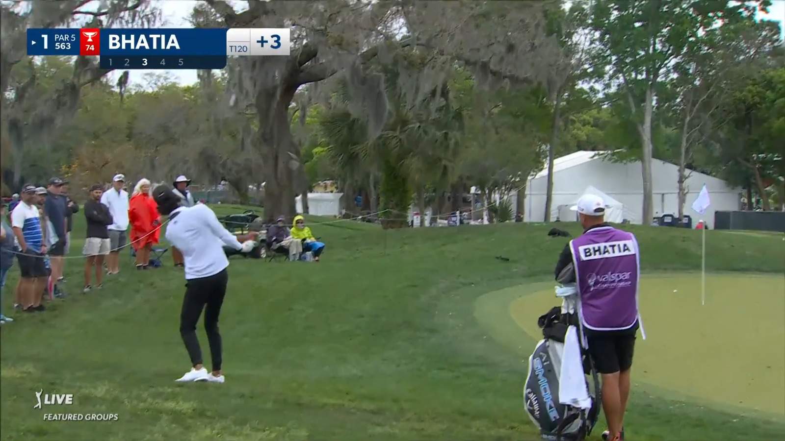 Akshay Bhatia's saucy flop shot leads to birdie at Valspar