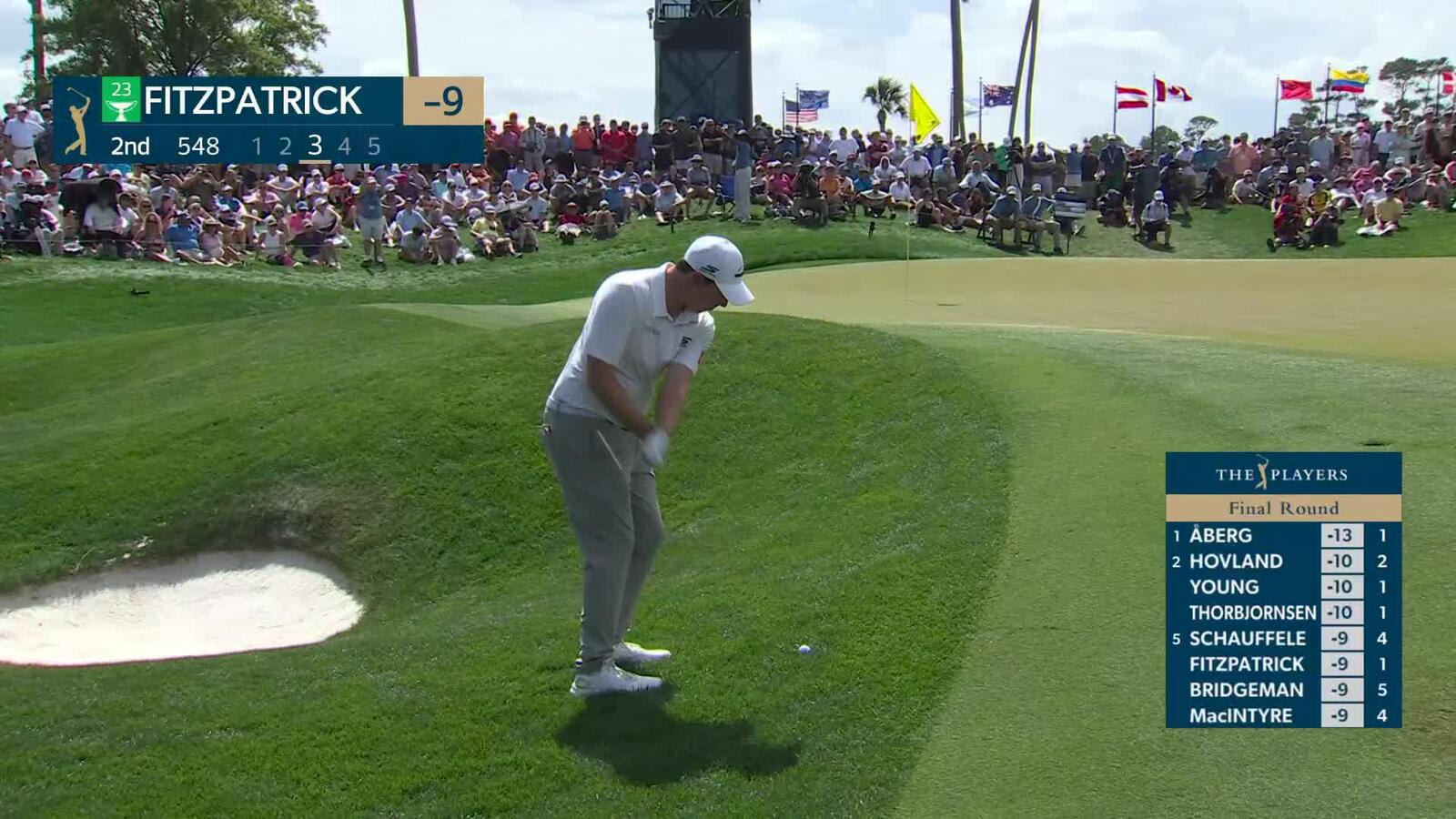 Matt Fitzpatrick sinks 4-foot birdie putt on No. 2 at THE PLAYERS