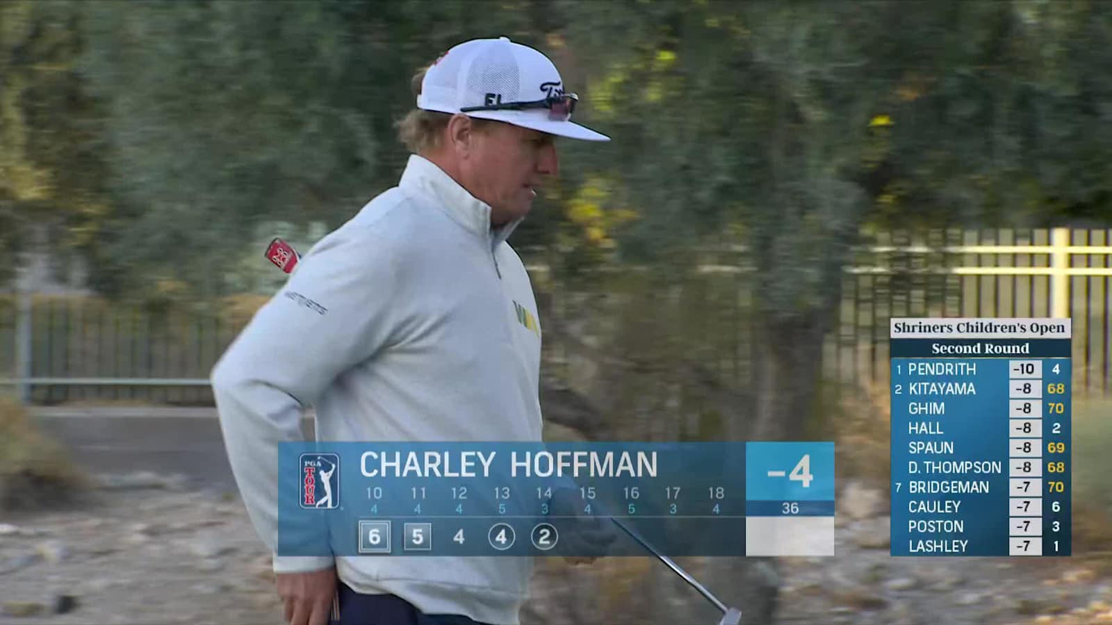 Charley Hoffman makes birdie on No. 14 at Shriners Children's Open