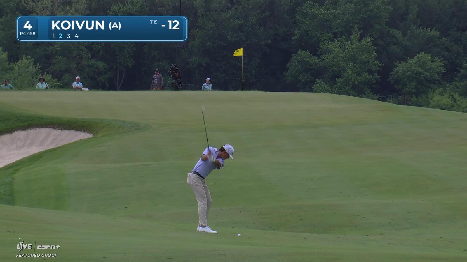 Jackson Koivun sinks a 23-foot birdie putt at John Deere