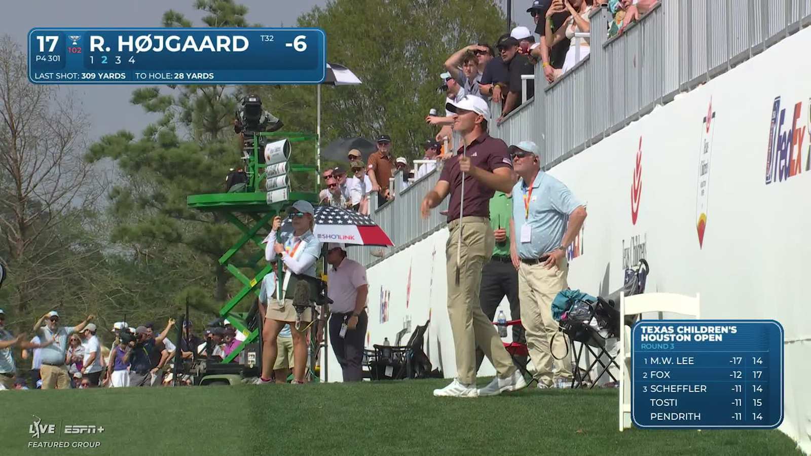Rasmus Højgaard flops second to set up birdie at Houston Open