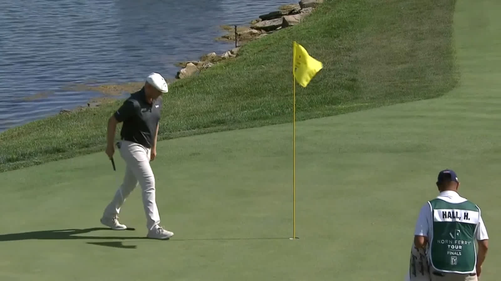 Harry Hall makes birdie putt at Korn Ferry Tour Champ