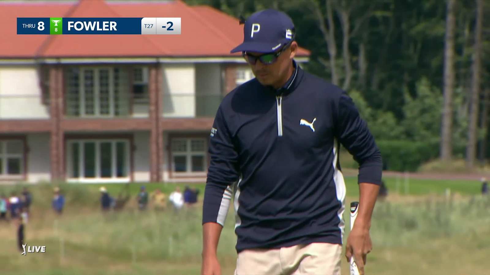 Rickie Fowler buries 36-foot birdie putt at Genesis Scottish Open