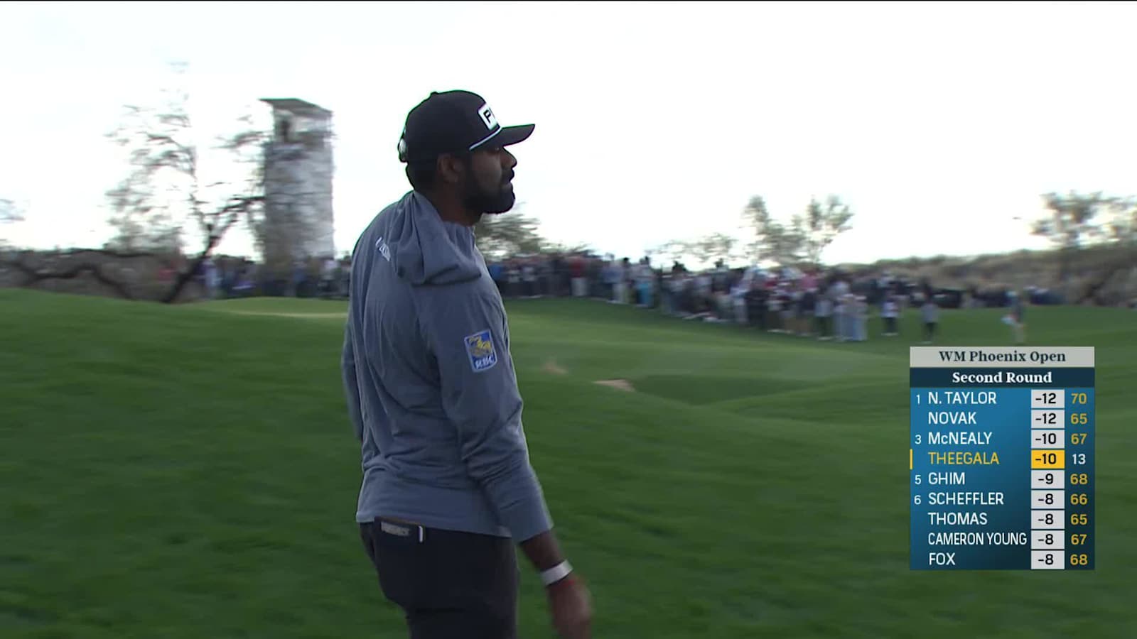 Sahith Theegala's 183-yard iron to 18 inches and birdie at WM Phoenix Open