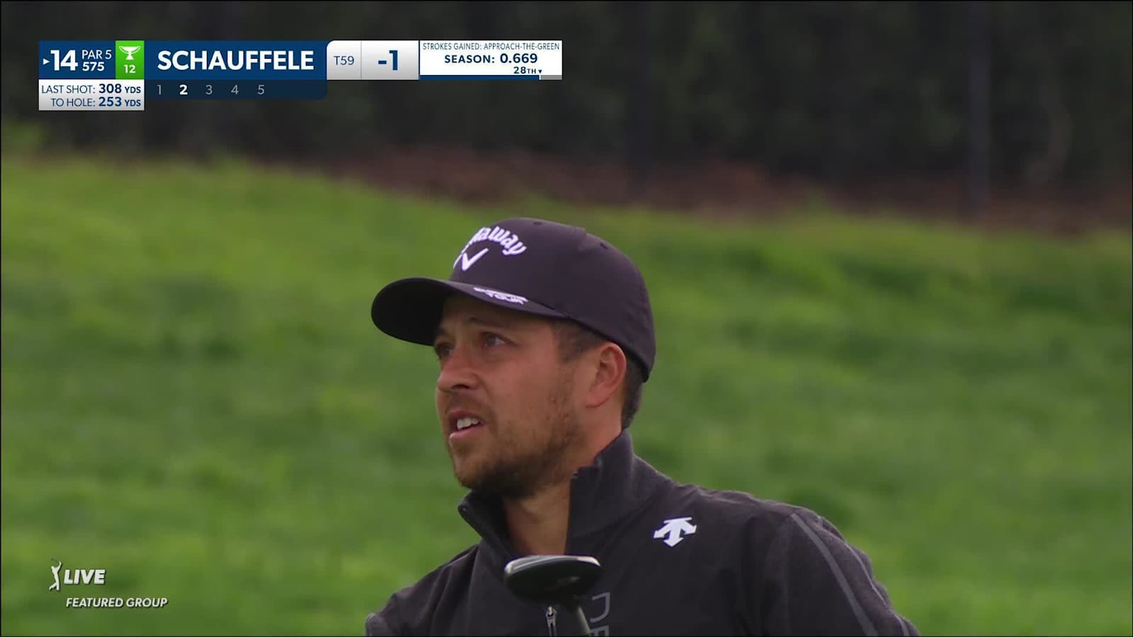 Xander Schauffele trickles in birdie putt at AT&T Pebble Beach