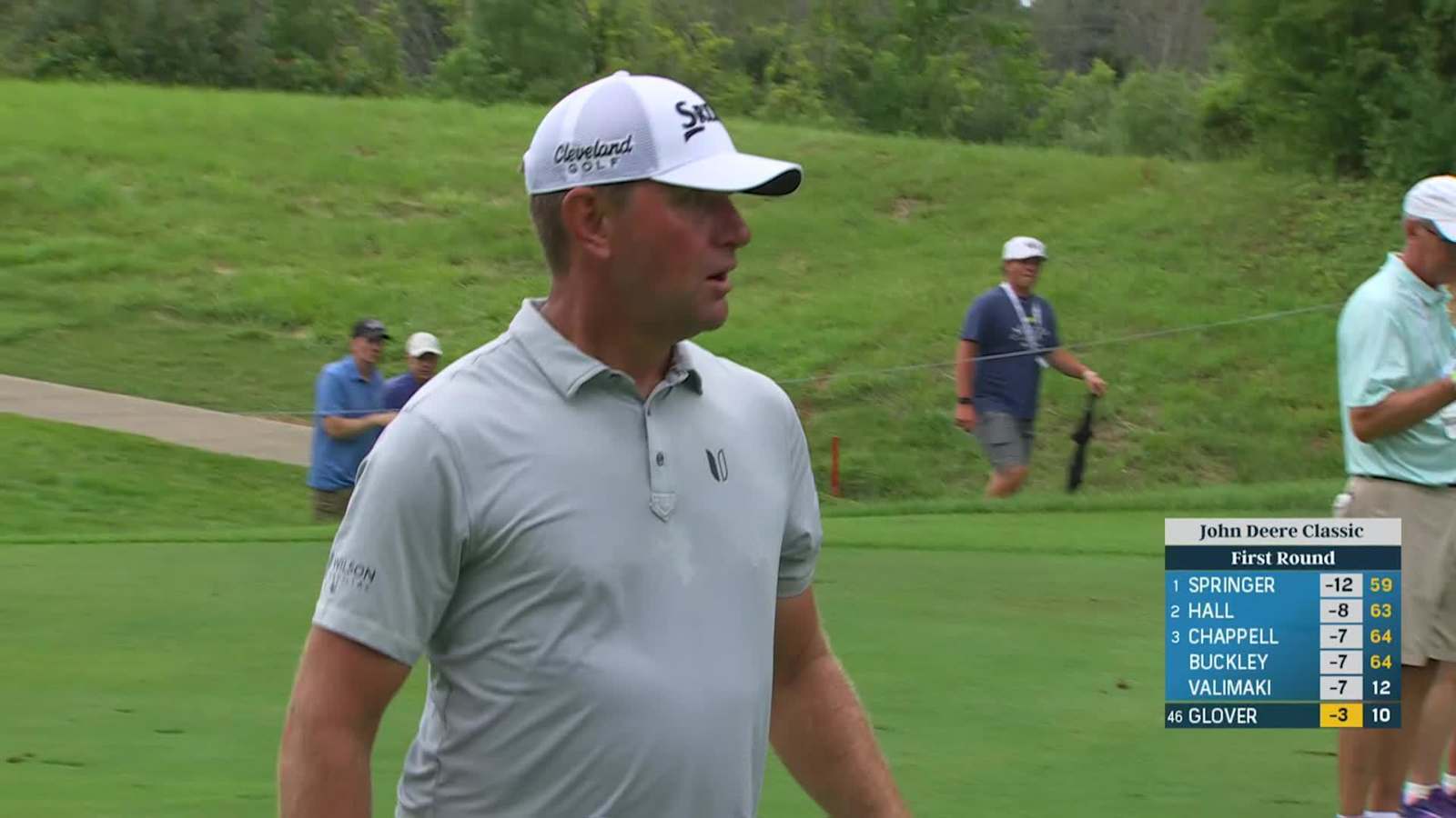 Lucas Glover's beautiful approach yields birdie at John Deere