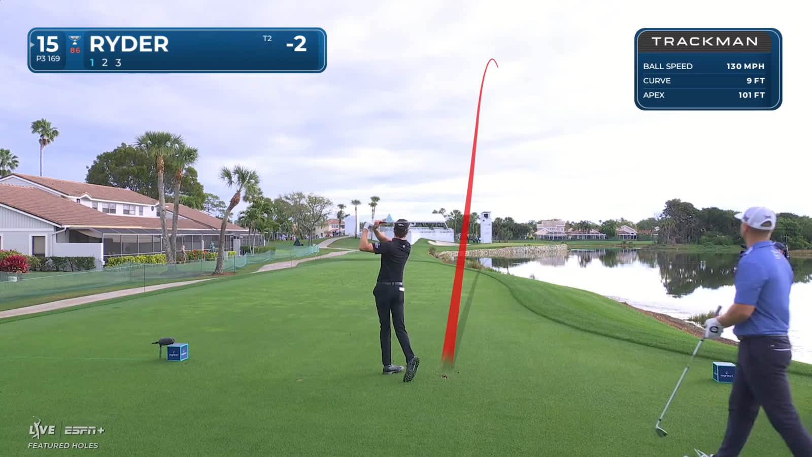 Sam Ryder throws dart off tee leading to birdie at Cognizant Classic