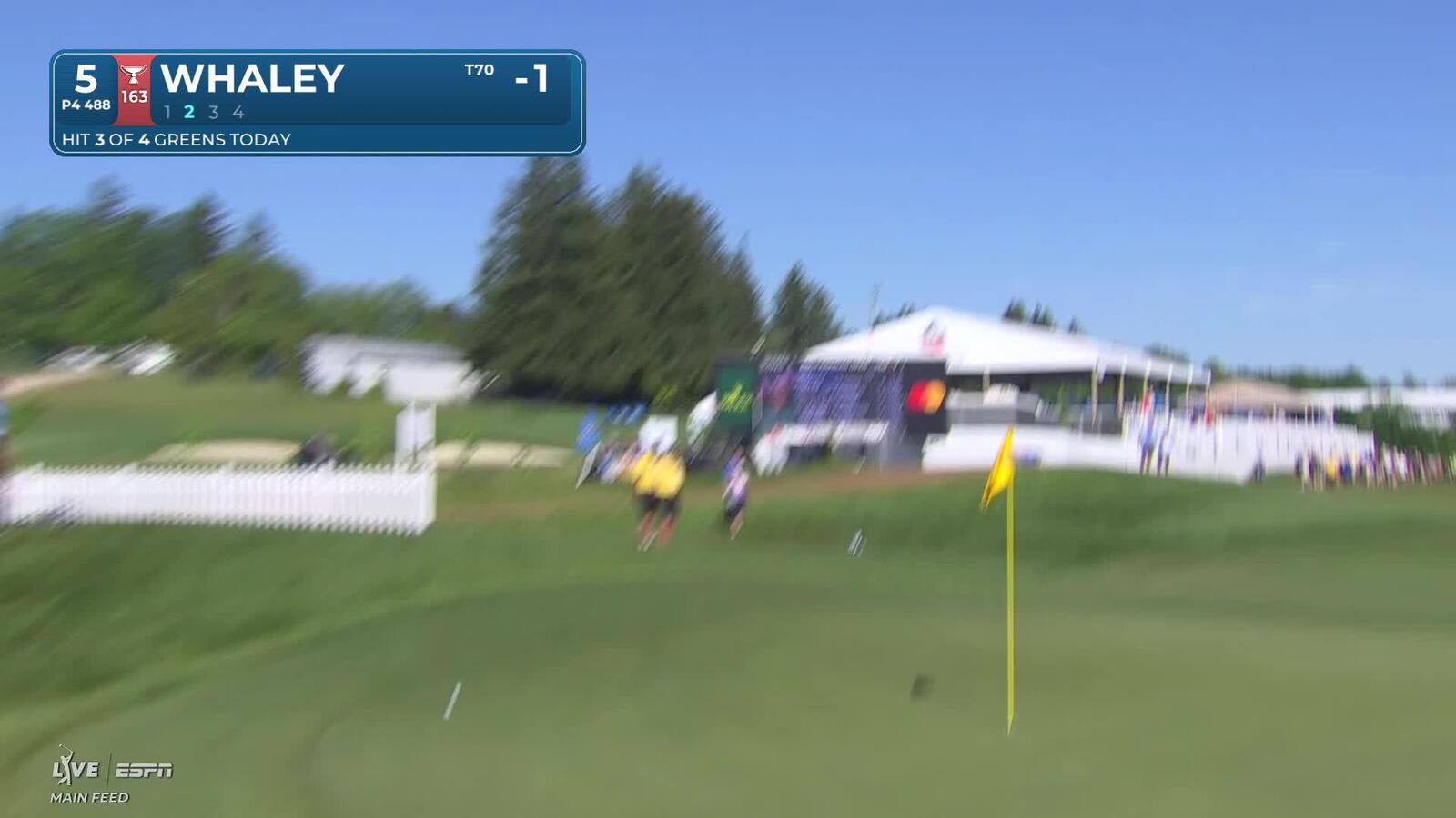 Vince Whaley gets up-and-down from 154 yards for birdie on No. 5 at RBC Canadian