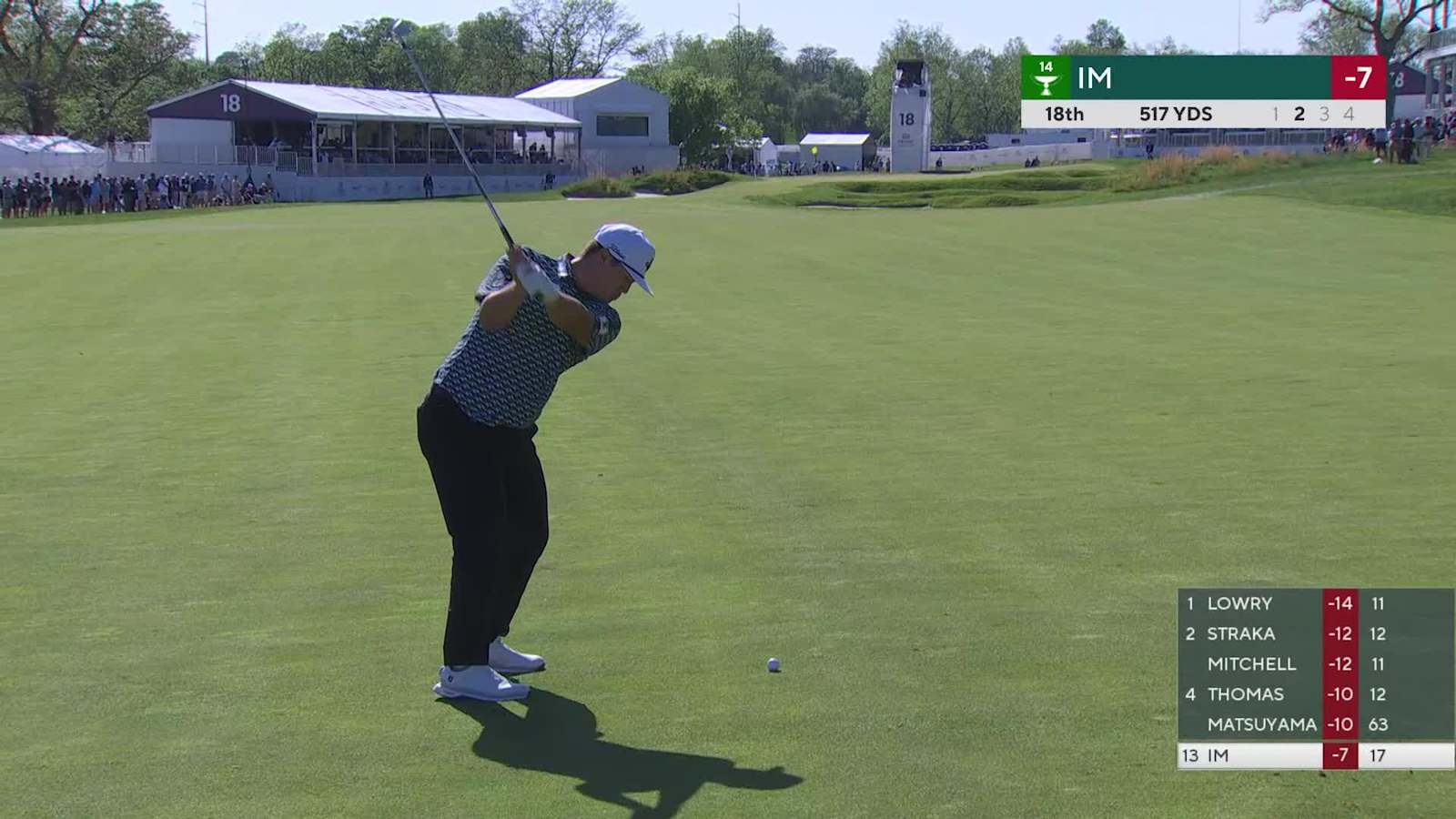 Sungjae Im makes birdie on No. 18 at Truist Championship