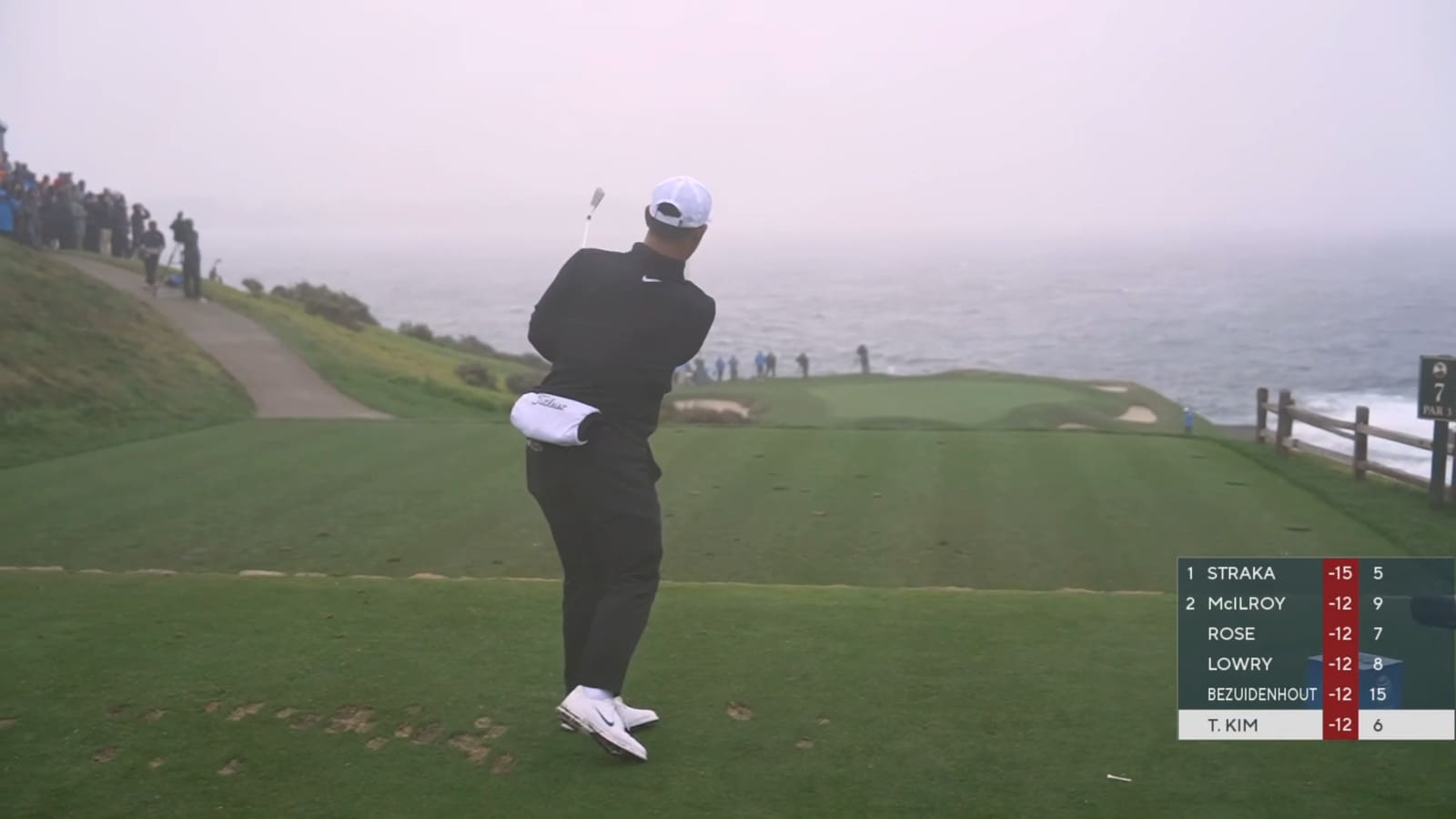 Tom Kim sticks tee shot to set up birdie at AT&T Pebble Beach