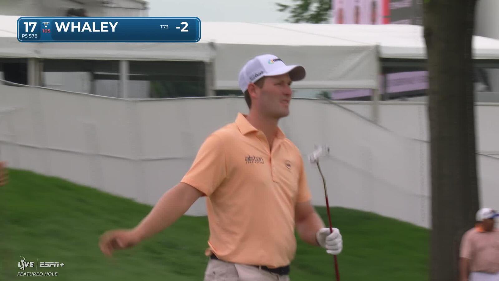 Vince Whaley makes birdie on No. 17 at Rocket Classic