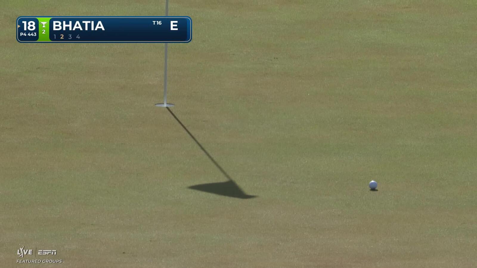 Akshay Bhatia hits 123-yard approach to 8 feet, sets up birdie on No. 18 at THE PLAYERS