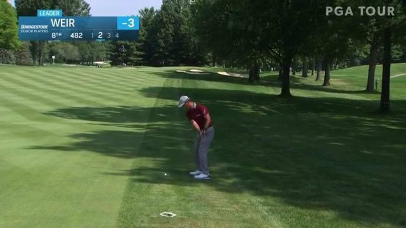 Mike Weir birdies No. 8 in Round 1 at Bridgestone SENIOR PLAYERS Championship