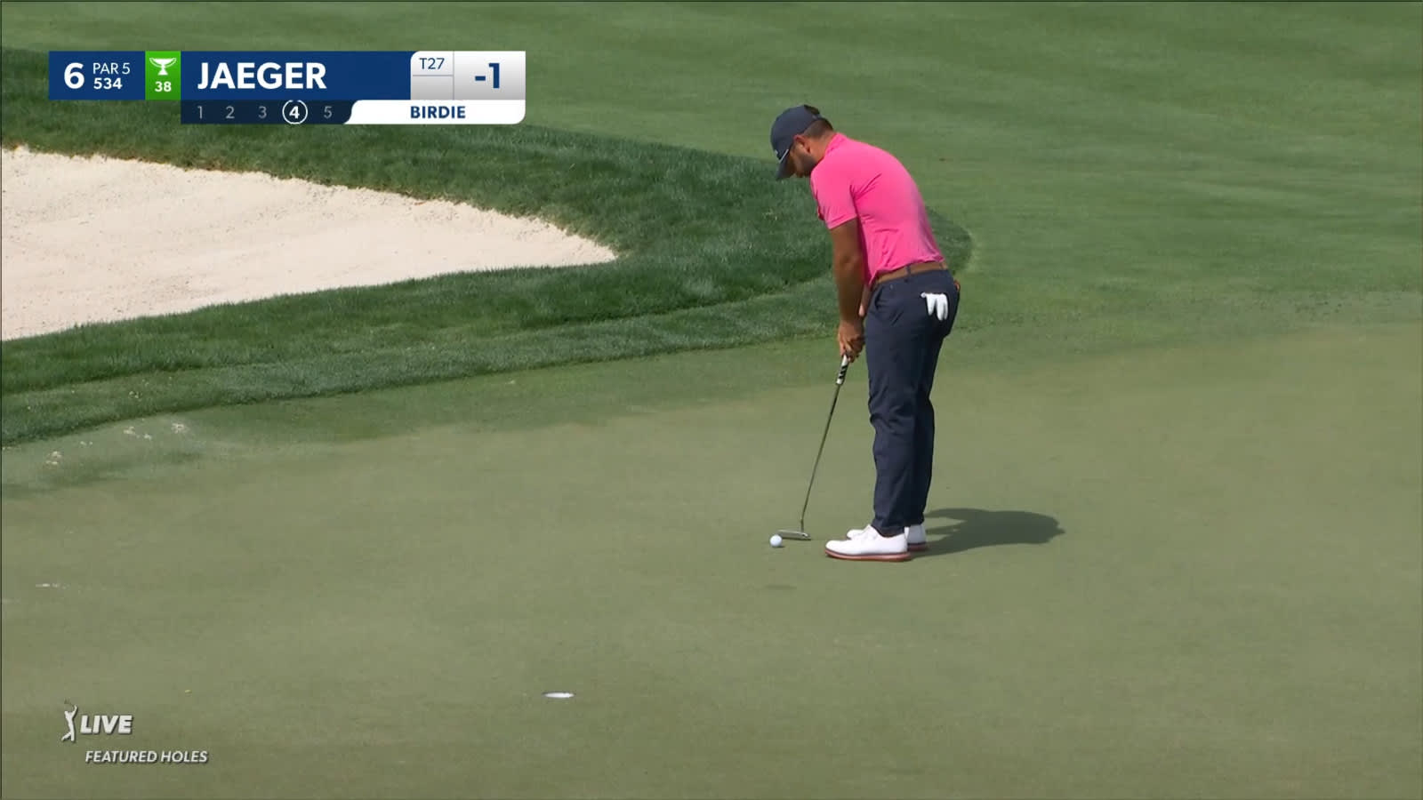 Stephan Jaeger makes birdie at Arnold Palmer