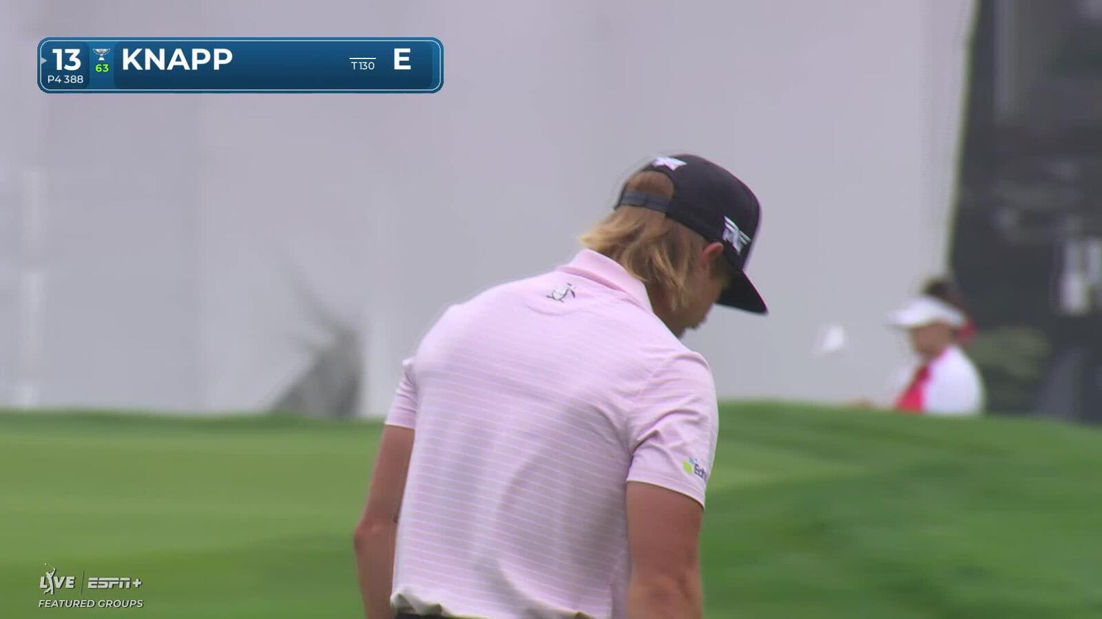 Jake Knapp makes birdie on No. 13 at Rocket Classic