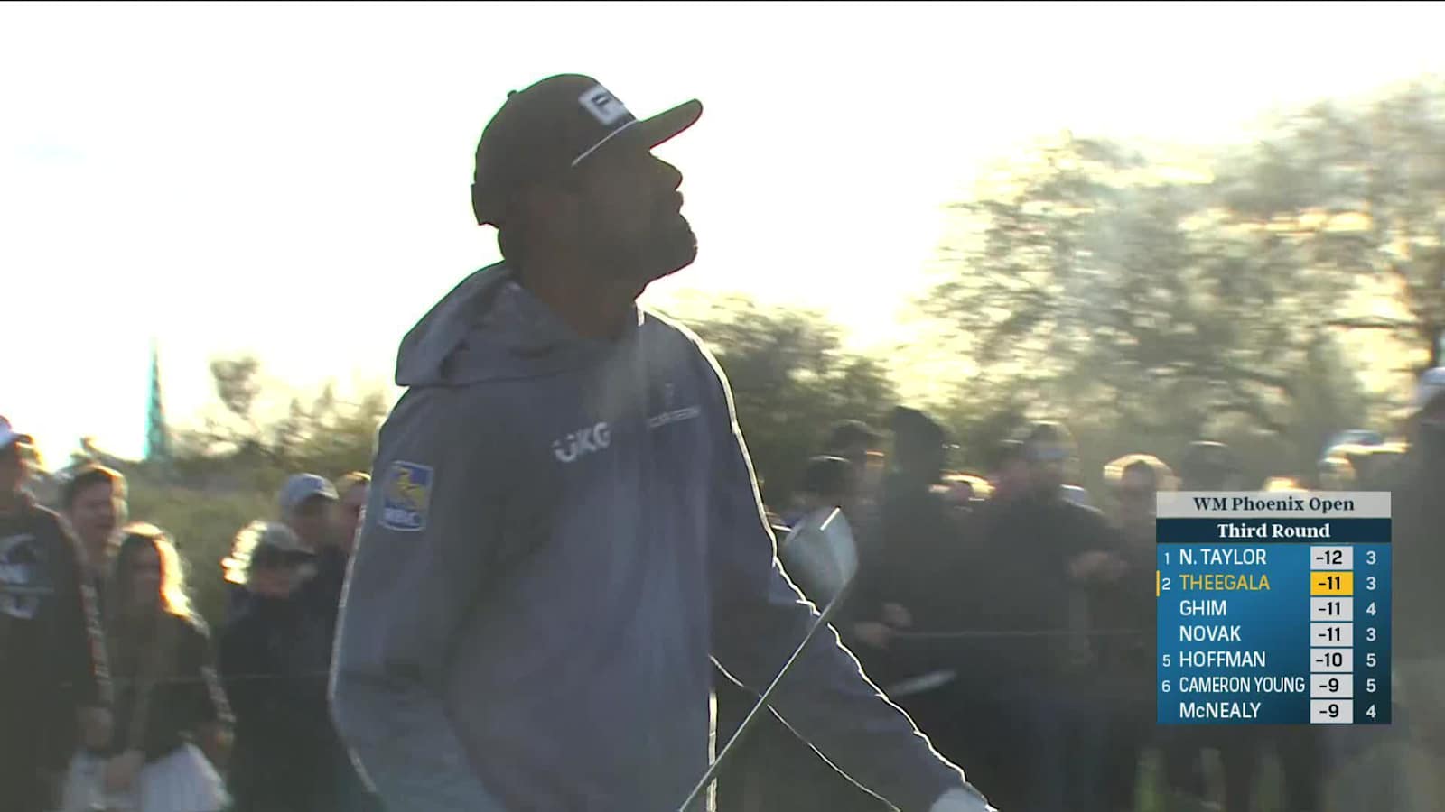 Sahith Theegala hits tee shot tight and birdies at WM Phoenix Open