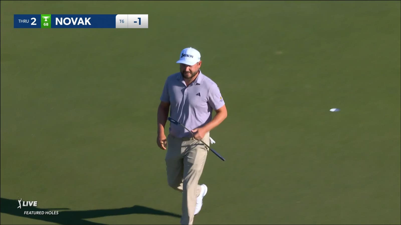 Andrew Novak's nice tee shot rolls in to 4 feet at Houston Open