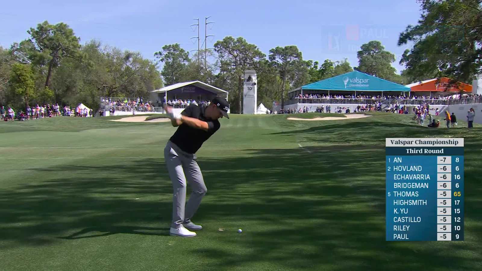Jeremy Paul uses nice approach to set up birdie at Valspar