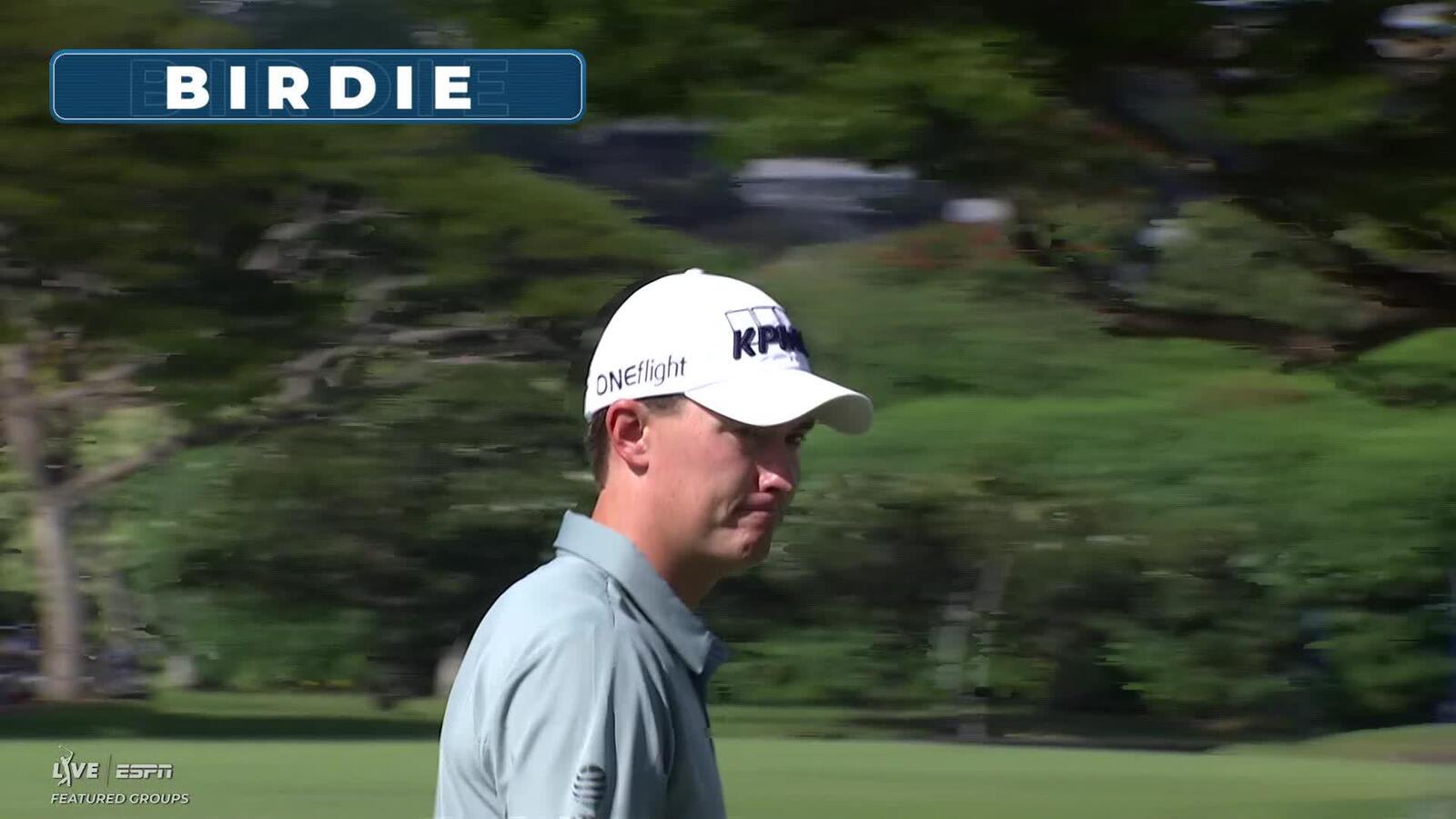 Maverick McNealy pours in 27-foot birdie putt on No. 8 at Sony Open