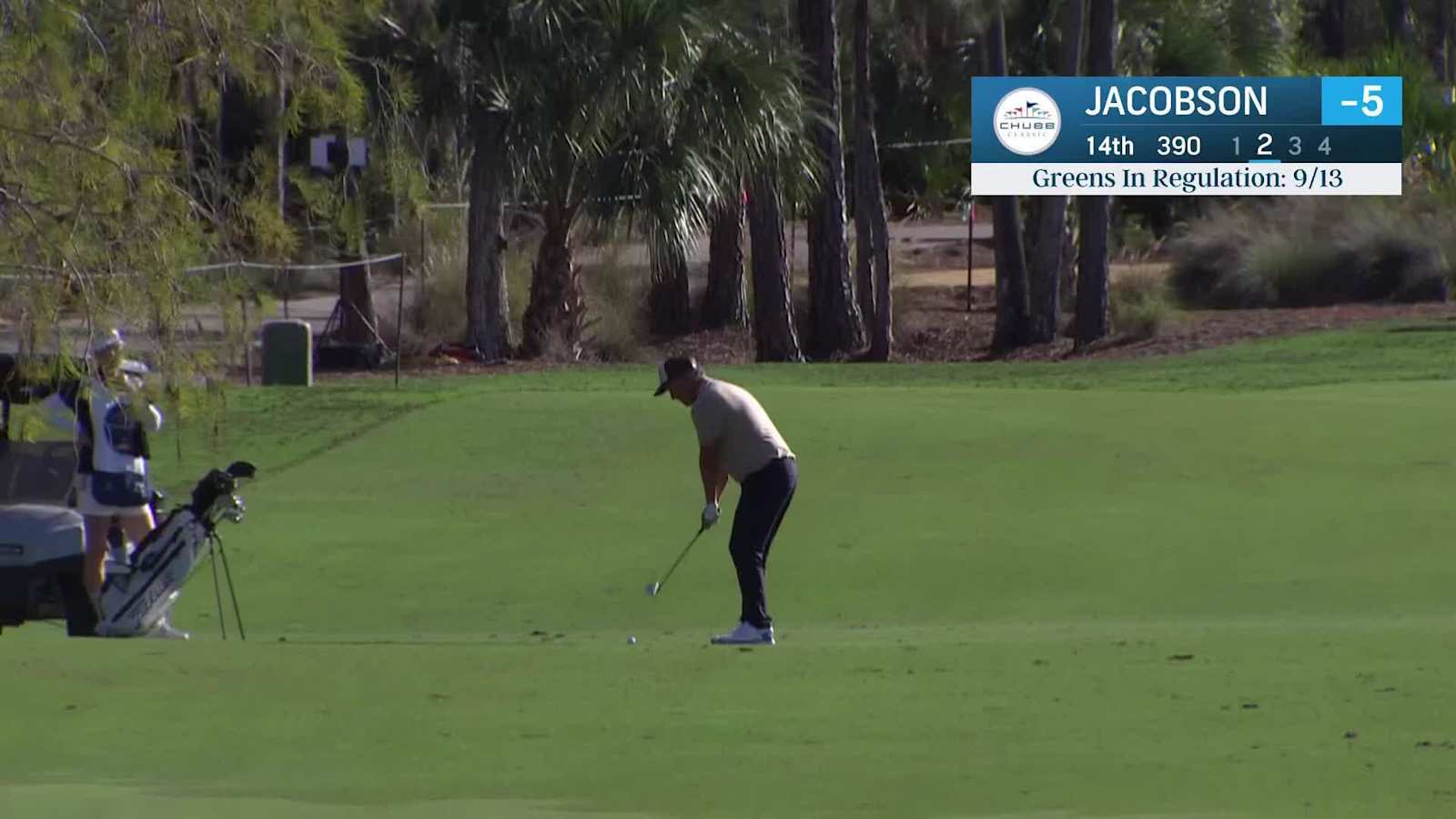 Freddie Jacobson makes birdie on No. 14 at Chubb Classic