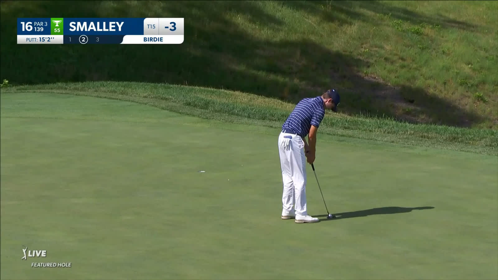 Alex Smalley makes 15-foot birdie putt at John Deere
